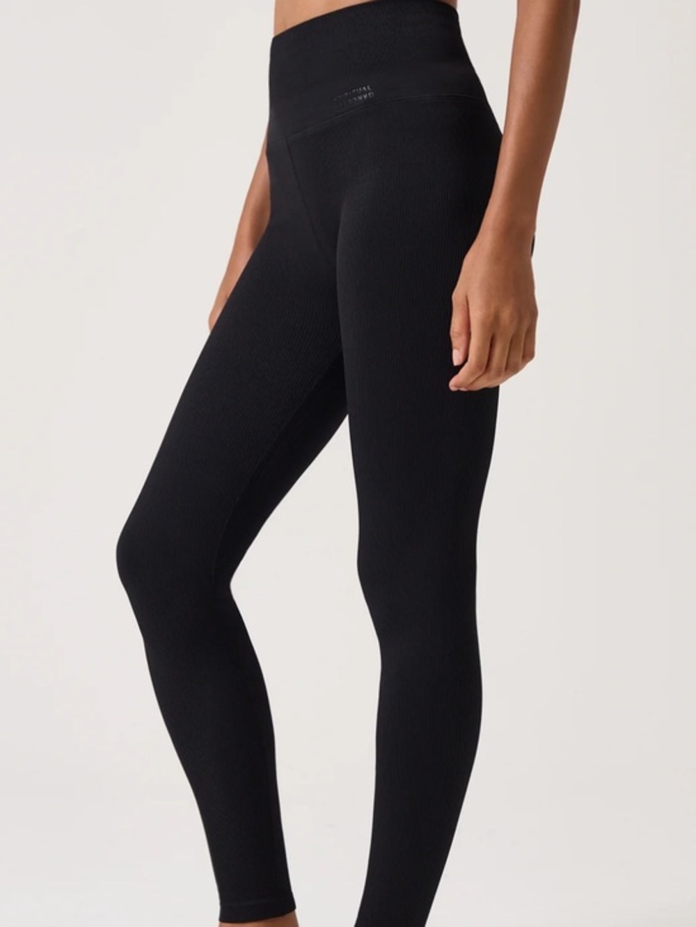 NWT Spiritual Gangster Black Ribbed High Waisted/Rise Ribbed Leggings